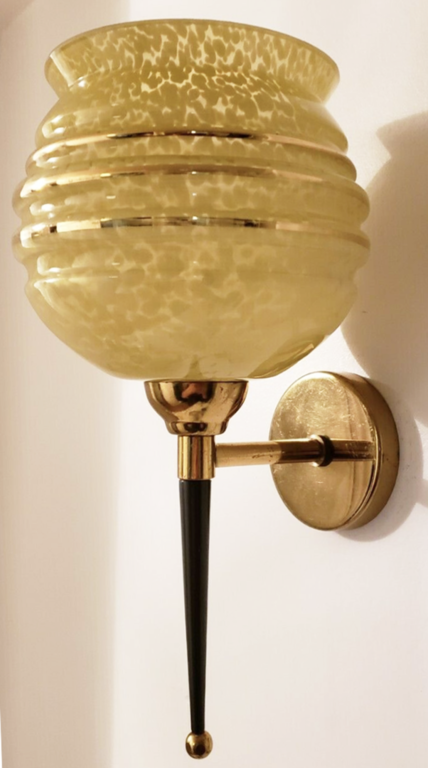 Pied de lampe à poser en inox couleur or hauteur 35 à 52cm
