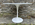 Table ronde marbre esprit Eero Saarinen pour Knoll, années 70