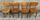 Ensemble de 4 chaises bistrot signées EM vintage 60